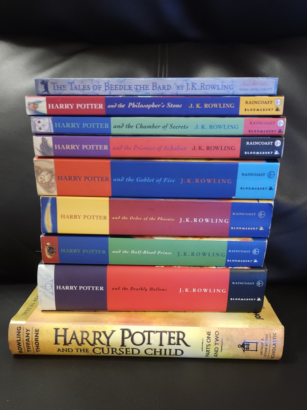 Lot Of 8 Harry Potter Books & Bonus The Tales Of Beedle The Bard!